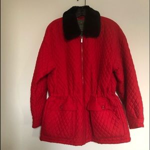 Express Quilted Jacket Detachable Faux Fur Collar